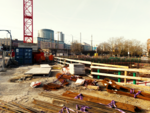 Baustelle in der Innenstadt